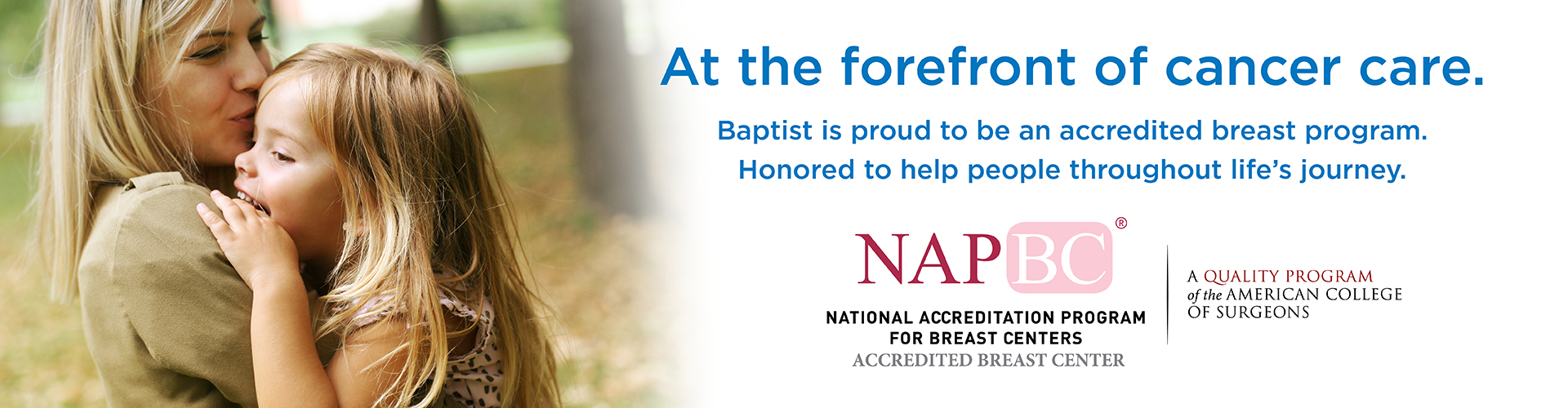 At the forefront of cancer care. NAPBC 