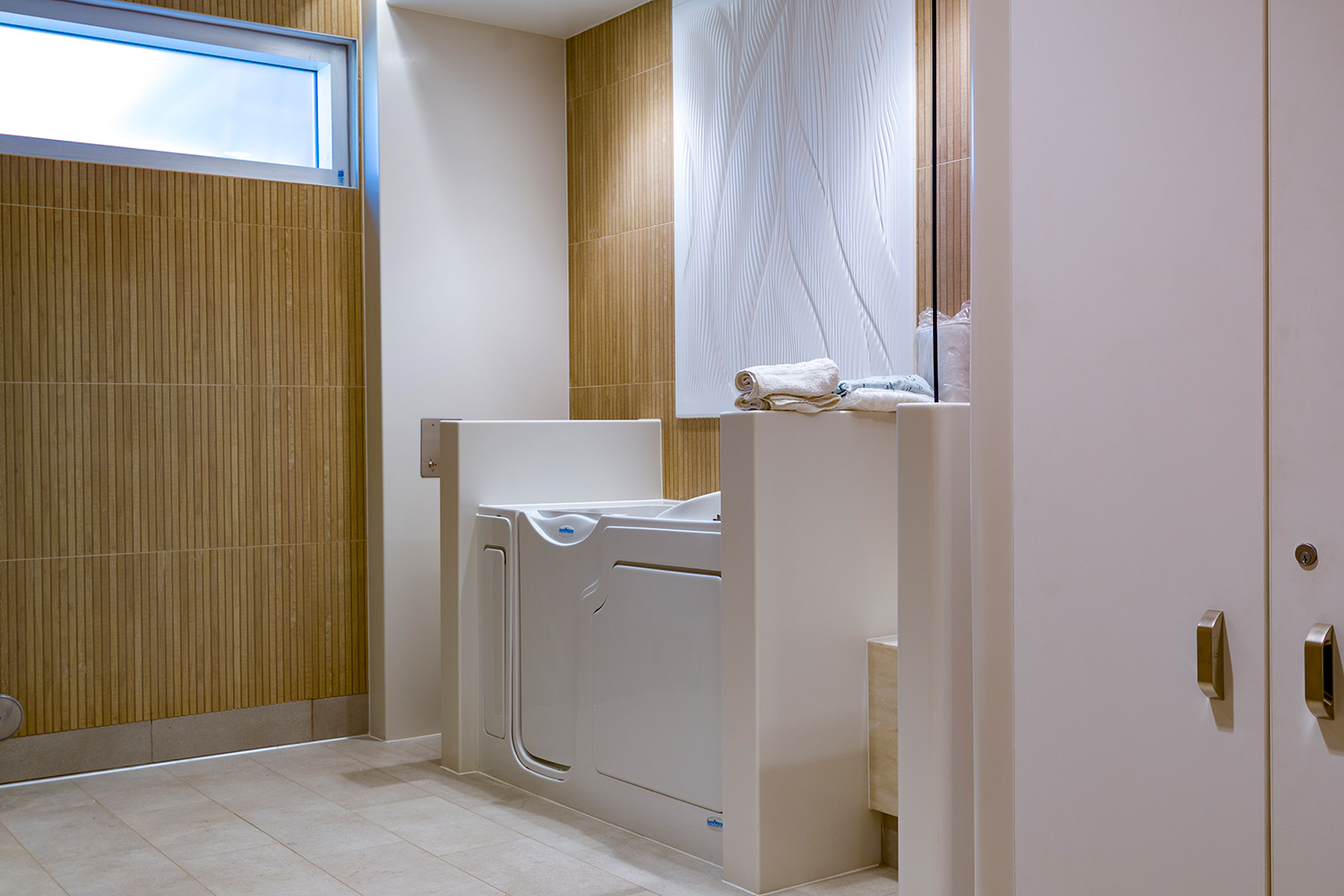 A bath at the Behavioral Health Unit